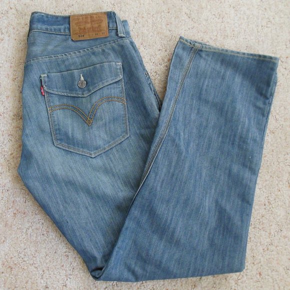 Levi's 514 Flap Pocket  Medium Wash Jeans - Picture 1 of 5